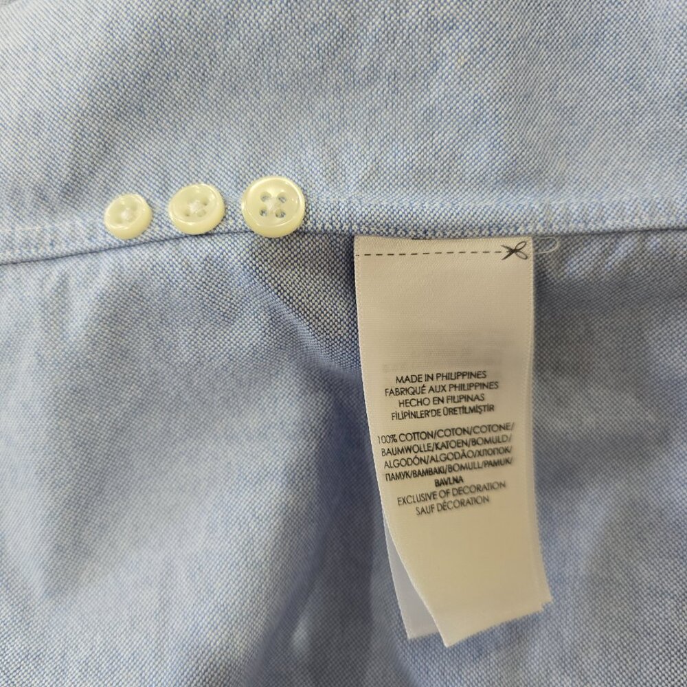 Ralph Lauren Men's Oxford Long Sleeve Button-Up Shirt Pony Logo Light Blue Sz XL - Picture 7 of 7